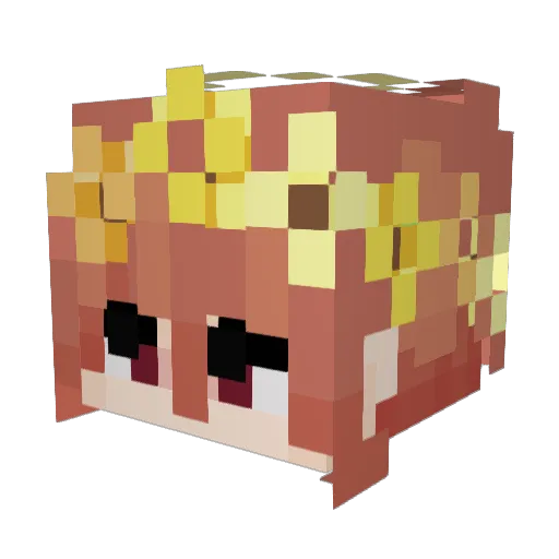 galaxy0xx Minecraft avatar head, 3D render