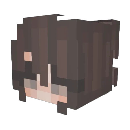galaxy_05_11 Minecraft avatar head, 3D render