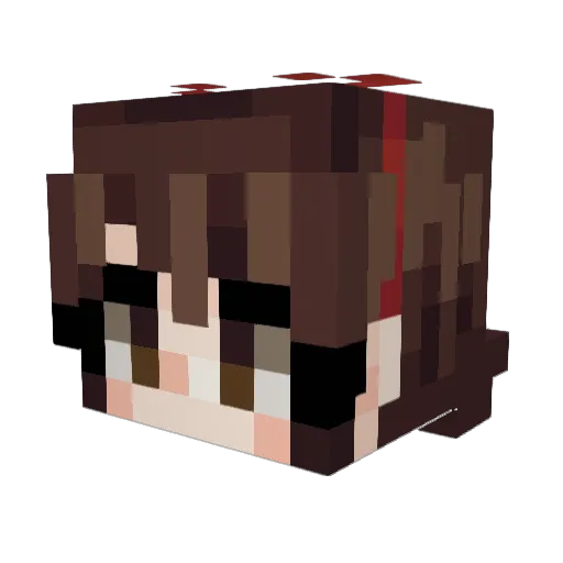 galaxy_arcade Minecraft avatar head, 3D render