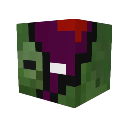 galaxy_eaater Minecraft avatar head, 3D render