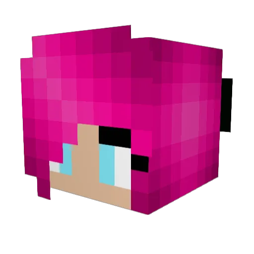 galaxy_hiker Minecraft avatar head, 3D render