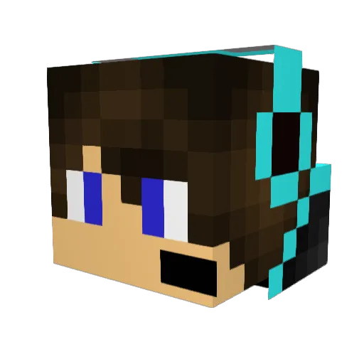 galaxy_zz Minecraft avatar head, 3D render
