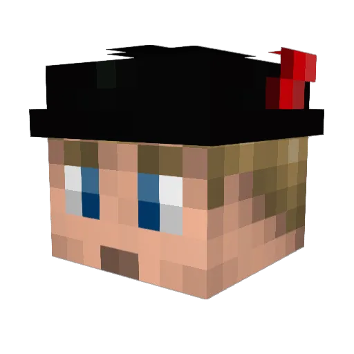 galaxyboyr Minecraft avatar head, 3D render