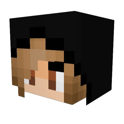 galaxycows Minecraft avatar head, 3D render