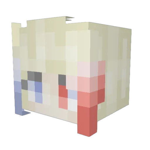 galaxydemon26 Minecraft avatar head, 3D render