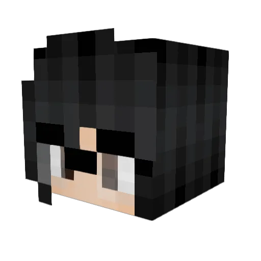 galaxylilies Minecraft avatar head, 3D render