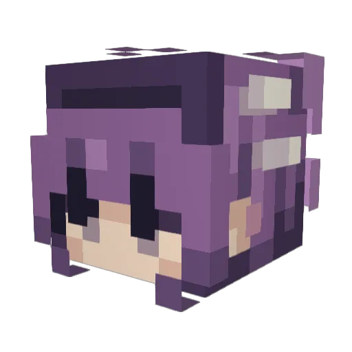 galaxyyberryy Minecraft avatar head, 3D render