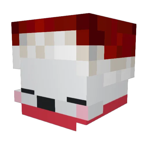 galbcool Minecraft avatar head, 3D render