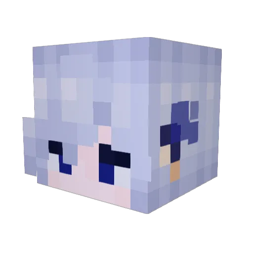 galdeng Minecraft avatar head, 3D render
