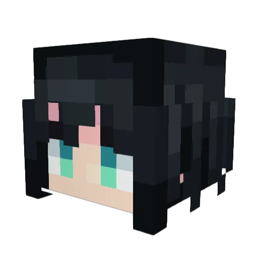 galdriare Minecraft avatar head, 3D render