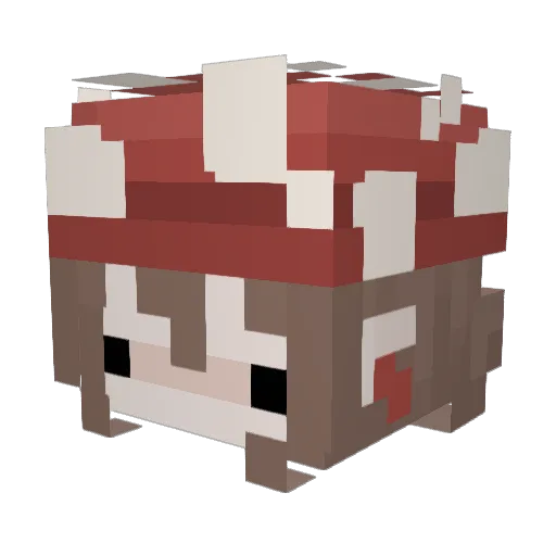 galdy_05 Minecraft avatar head, 3D render