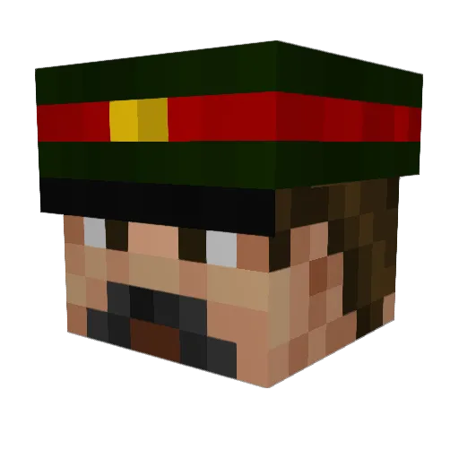 galendo Minecraft avatar head, 3D render