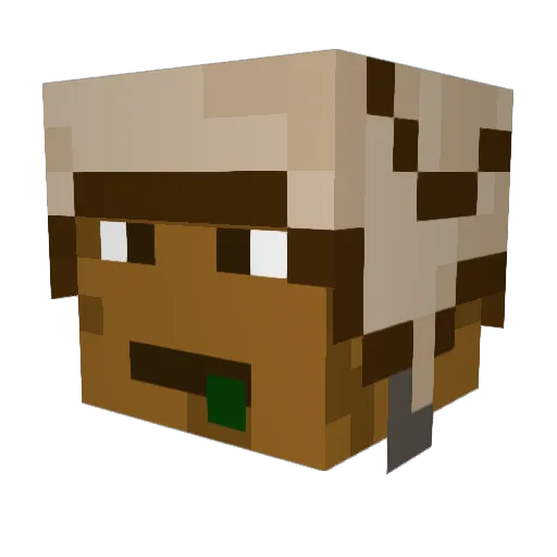 galercs Minecraft avatar head, 3D render