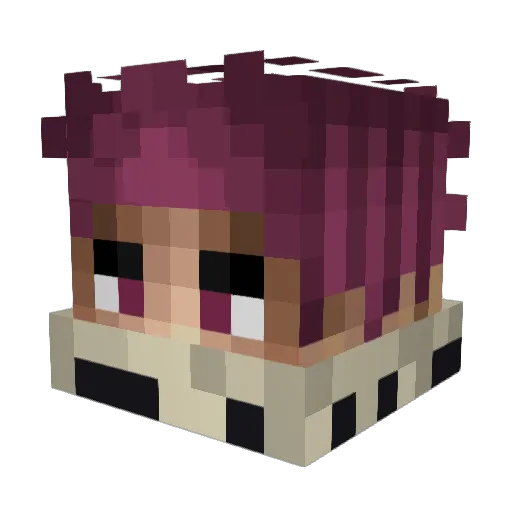 galgis Minecraft avatar head, 3D render
