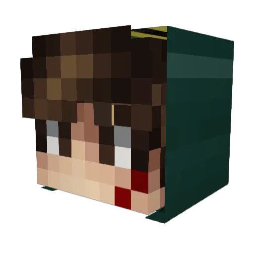 galiminus Minecraft avatar head, 3D render