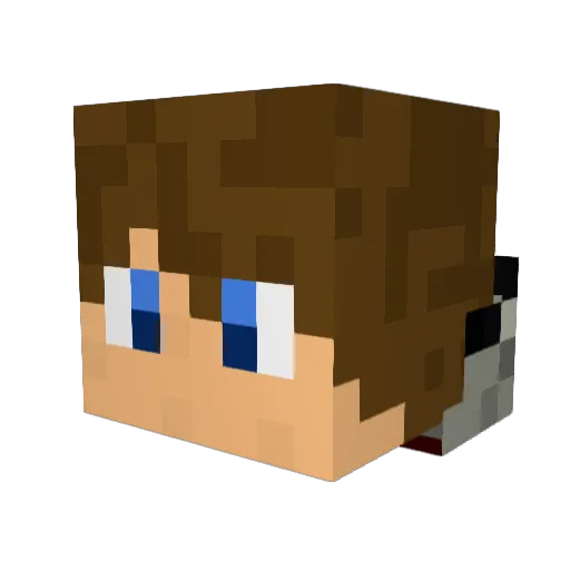 gallagherc Minecraft avatar head, 3D render