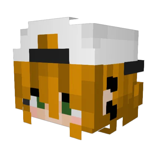 gallasch Minecraft avatar head, 3D render