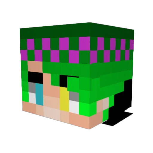 gallfay_tkp Minecraft avatar head, 3D render