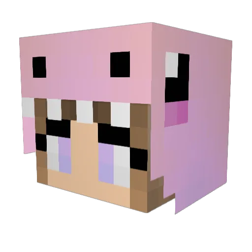 gallyon Minecraft avatar head, 3D render