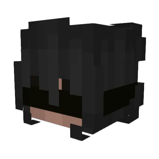 galuches Minecraft avatar head, 3D render