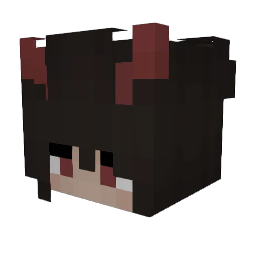 galvanjc Minecraft avatar head, 3D render
