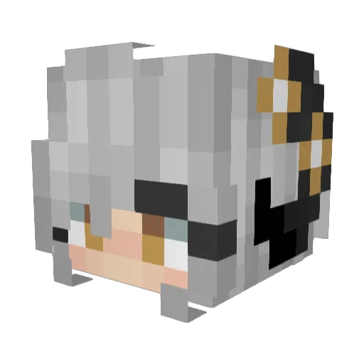 galvansee Minecraft avatar head, 3D render