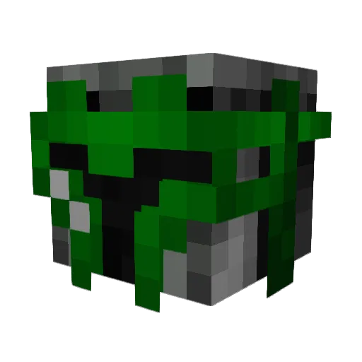 gamarider Minecraft avatar head, 3D render