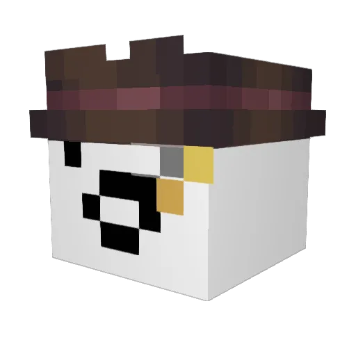 gambiiits Minecraft avatar head, 3D render