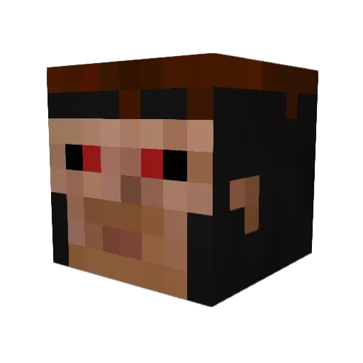 gambit81 Minecraft avatar head, 3D render