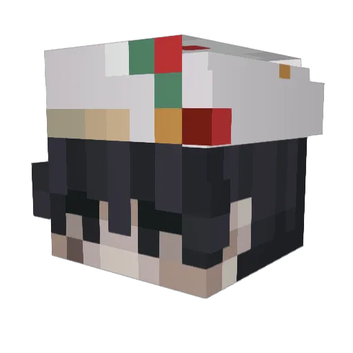 gamblingbeast Minecraft avatar head, 3D render