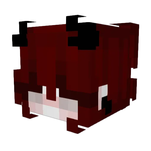 gamcia Minecraft avatar head, 3D render