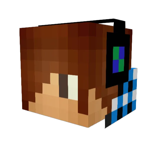 game2mutch Minecraft avatar head, 3D render