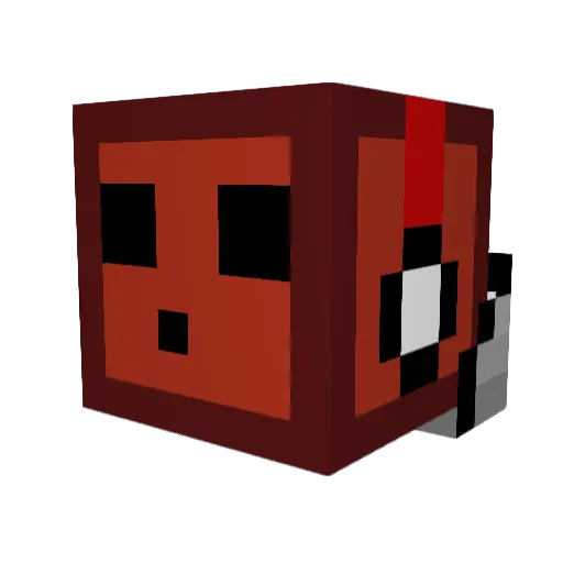 game9370 Minecraft avatar head, 3D render