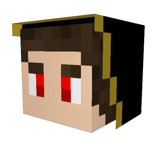 gameDrag0n Minecraft avatar head, 3D render