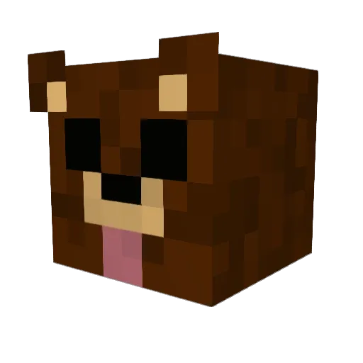 game_baer Minecraft avatar head, 3D render