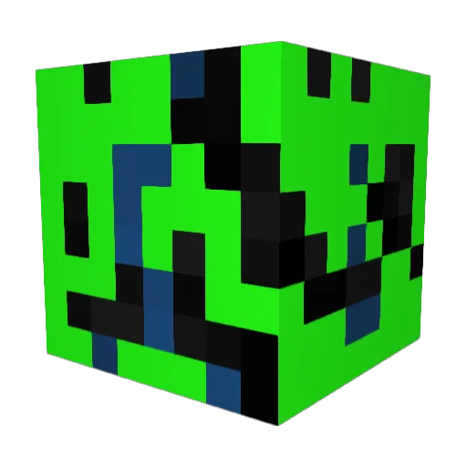 game_lizard Minecraft avatar head, 3D render