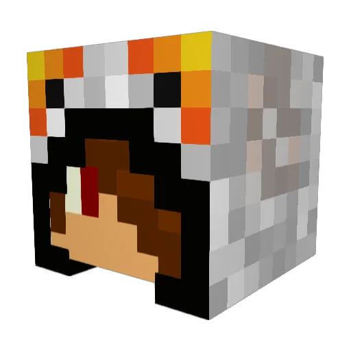 gamebro33 Minecraft avatar head, 3D render