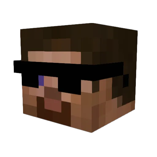 gameconsumer Minecraft avatar head, 3D render