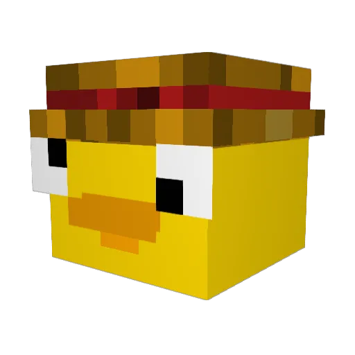 gamecool95 Minecraft avatar head, 3D render