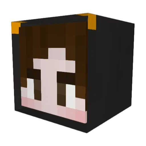 gamedadTV Minecraft avatar head, 3D render