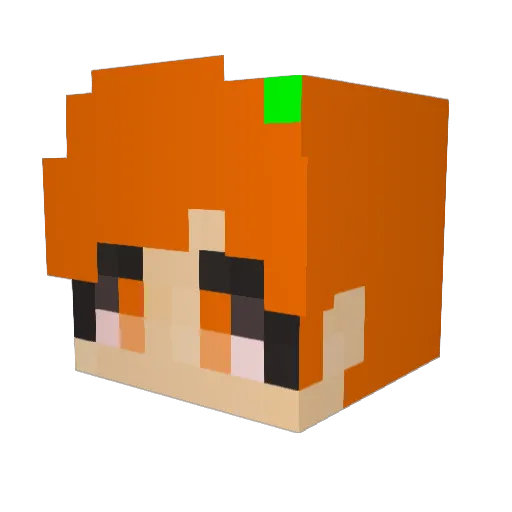 gamee2 Minecraft avatar head, 3D render