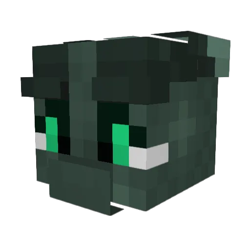 gamefish27 Minecraft avatar head, 3D render