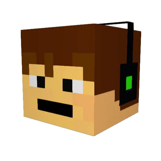 gamefreak2505 Minecraft avatar head, 3D render