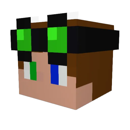 gamefreakema Minecraft avatar head, 3D render
