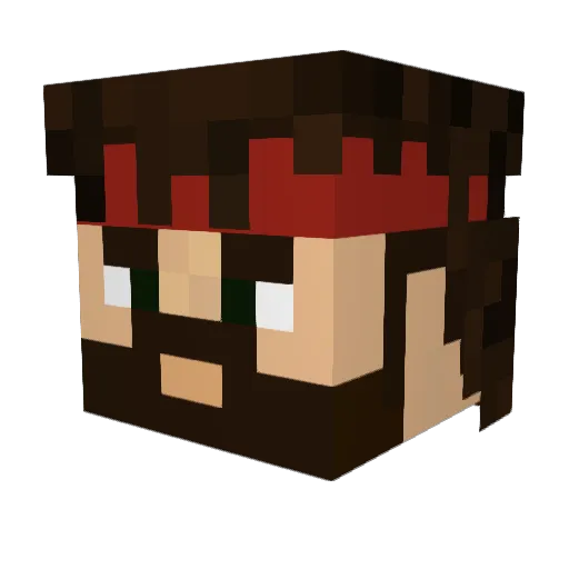 gameghost77777 Minecraft avatar head, 3D render