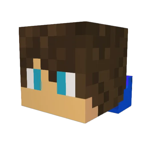 gameiromc Minecraft avatar head, 3D render
