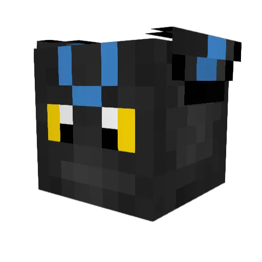 gamekidd Minecraft avatar head, 3D render