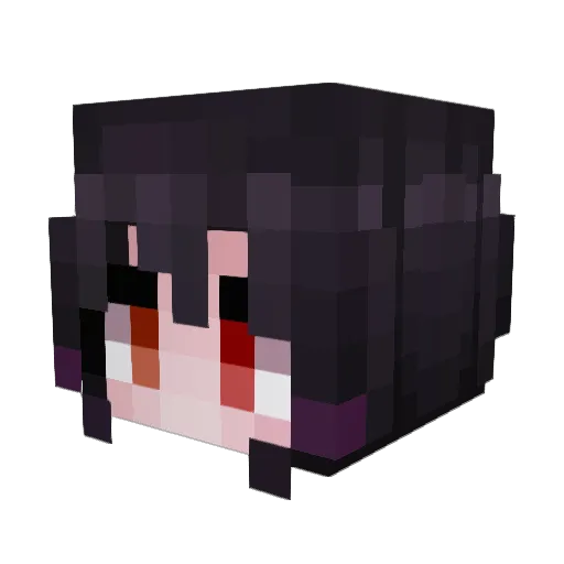 gamekingmomoi Minecraft avatar head, 3D render