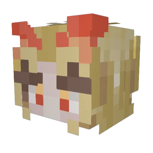 gamemaker98 Minecraft avatar head, 3D render