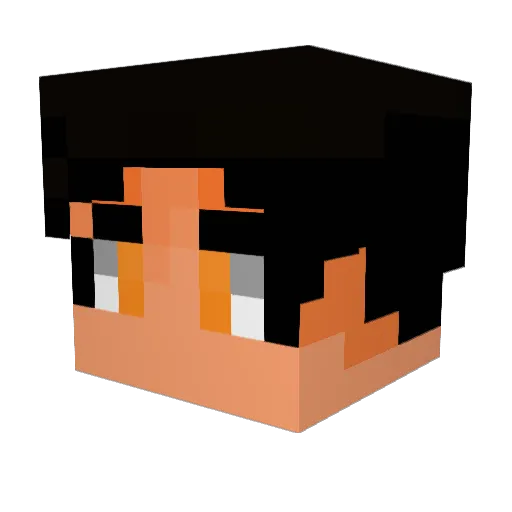 gamemond Minecraft avatar head, 3D render